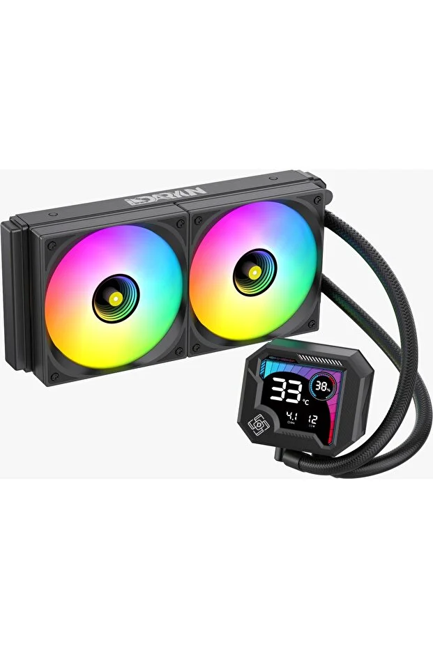 DARYUN Buzz-V2 240mm Black Argb New Generation High Performance Liquid Cooling with Temperature Display