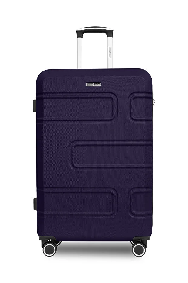 PARAJOHN 20-Inch Cabin ABS Hardshell Spinner Luggage – 10KG Lightweight 4-Wheel Suitcase Navy