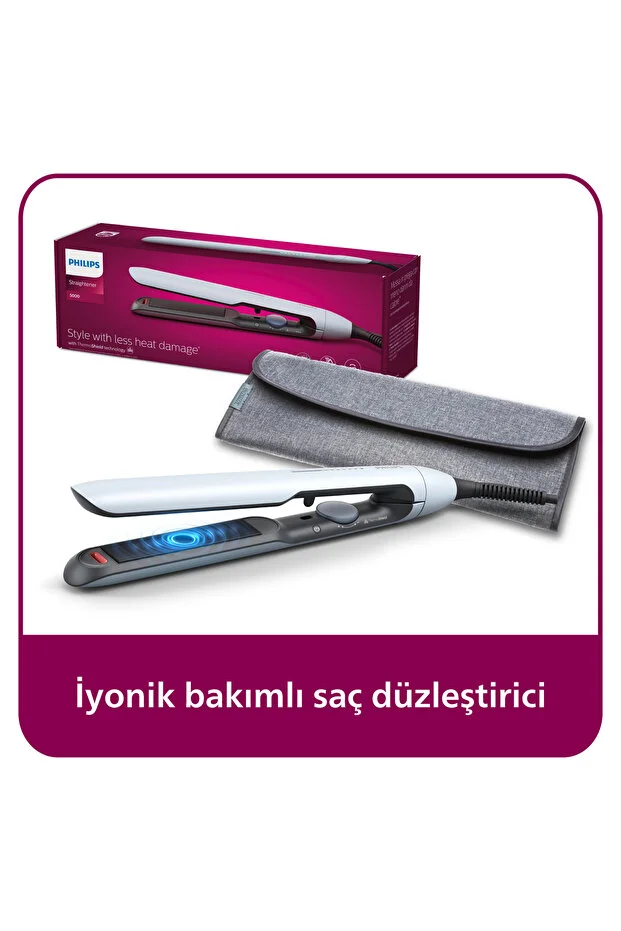 Philips  5000 Series Hair Straightener, with Argan Oil, ThermoProtect Technology, BHS520/00