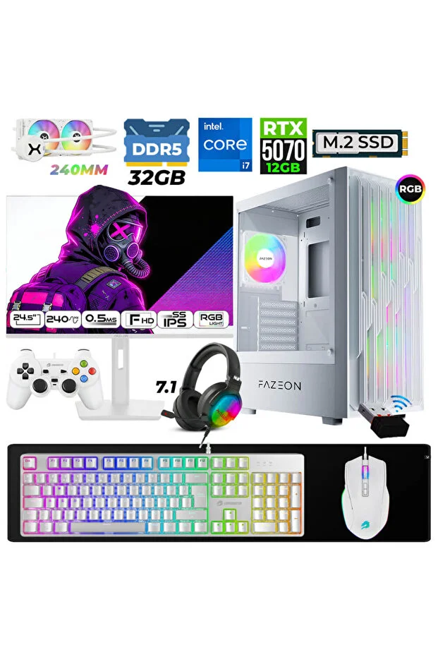 Xaser Astra X810 I7 14700F 32Gb Ddr5 Ram 1Tb M.2 Nvme Ssd 12Gb Rtx5070 Liquid Cooled 24.5" 240Hz Gaming Laptop
