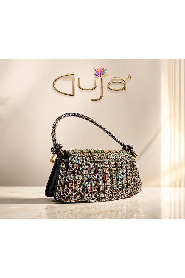Guja 25Yc1283 Colorful Stone Evening Dress Bag