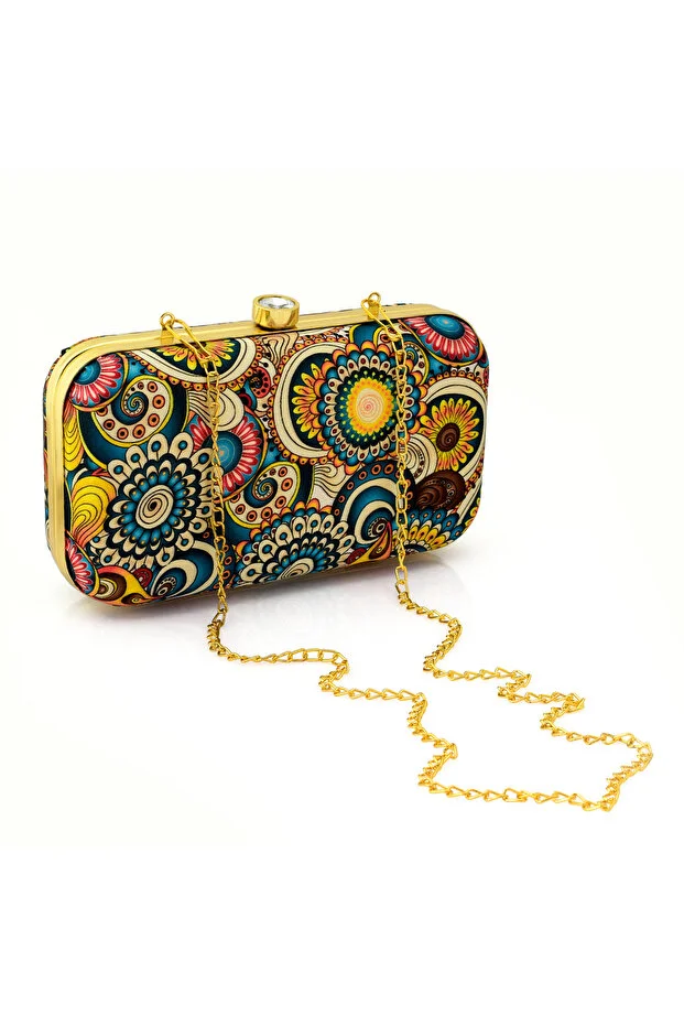 KIYAY Clutch Purse for Women, Soft & Lightweight Evening Clutch for Weddings, Proms, Cocktail Peacock