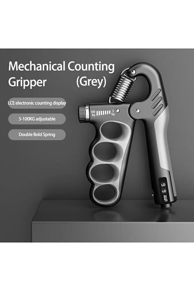 Choice Mechanical Gray 5-60/100/150kg Grip Strength Gym Wrist Expander Hand Strengthener Adjustable Muscle