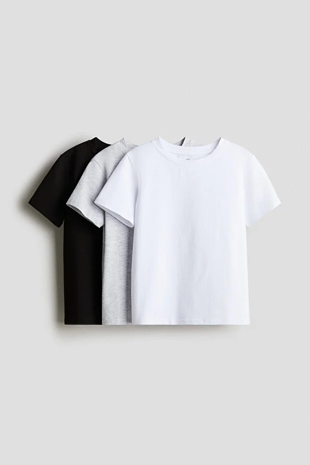 H&M  3-Pack Cotton Tops