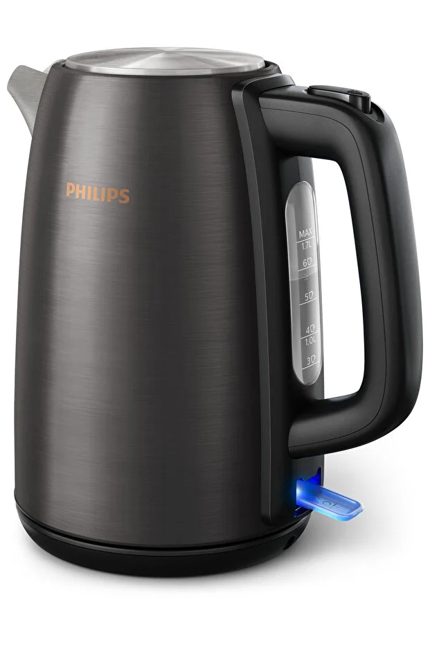 Philips 5000 Series Stainless Steel Kettle - Black and Cupure HD9352/31