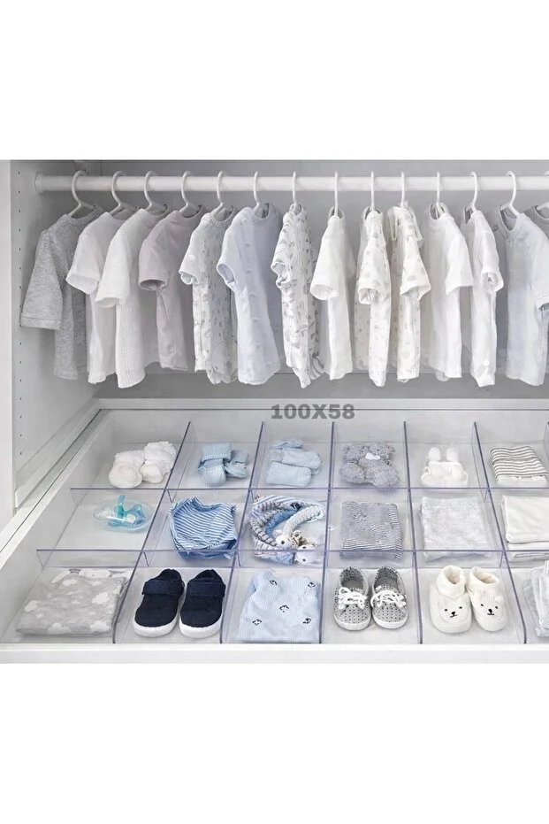 DKM Protect Transparent Drawer Organizer - Pax Wardrobe Compatible