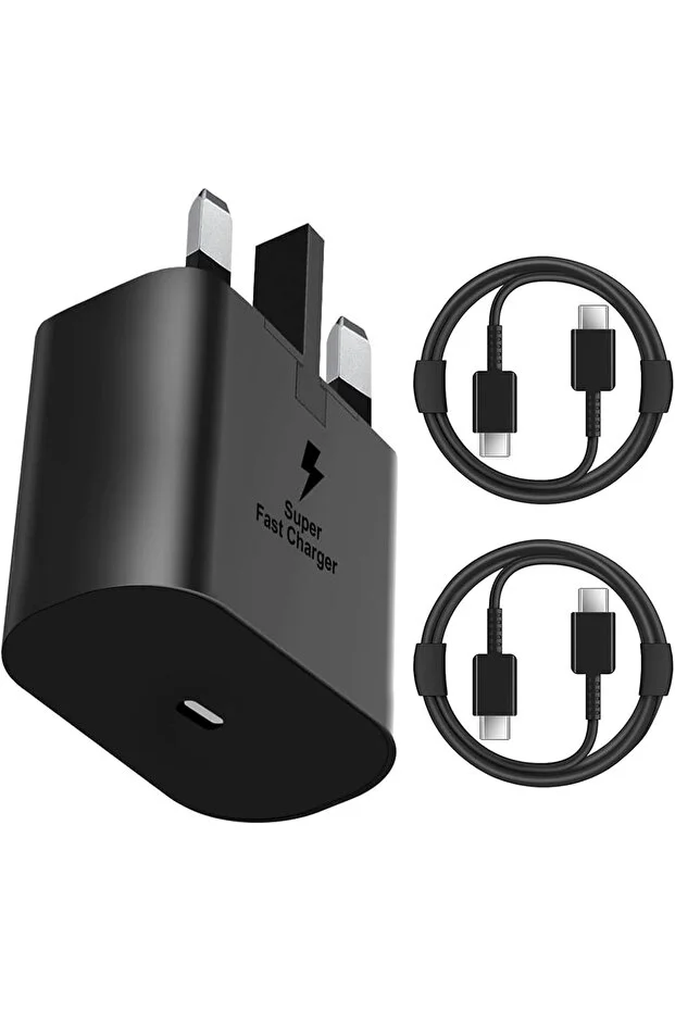 Samsung Adapter 25W 3 Pin Without Cable Black