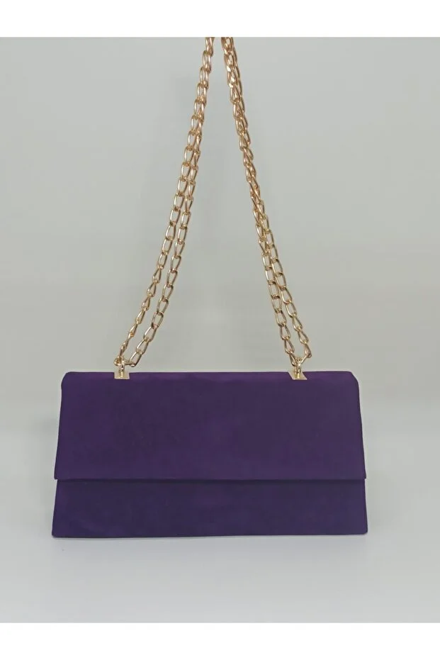 dizaynbag Women's Purple Suede Bag