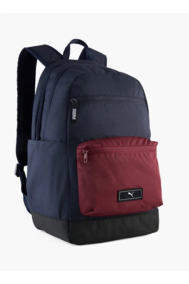 Puma Solid School Backpack with Adjustable Shoulder Straps and Zip Closure - W 31 x H 44 x D 15 cm