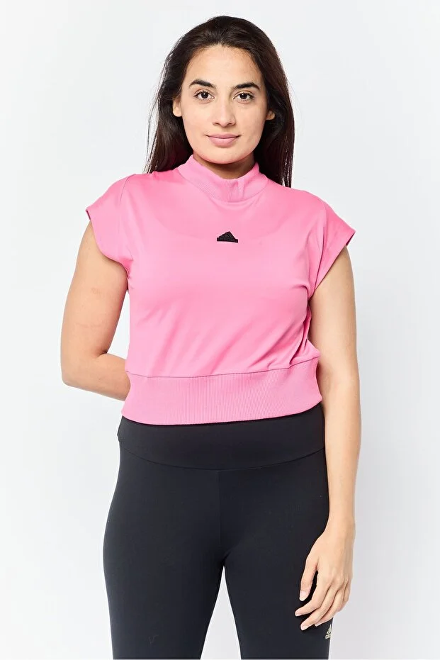 adidas Women Sportswear Fit Cap Sleeve Outdoor T-Shirts, Pink