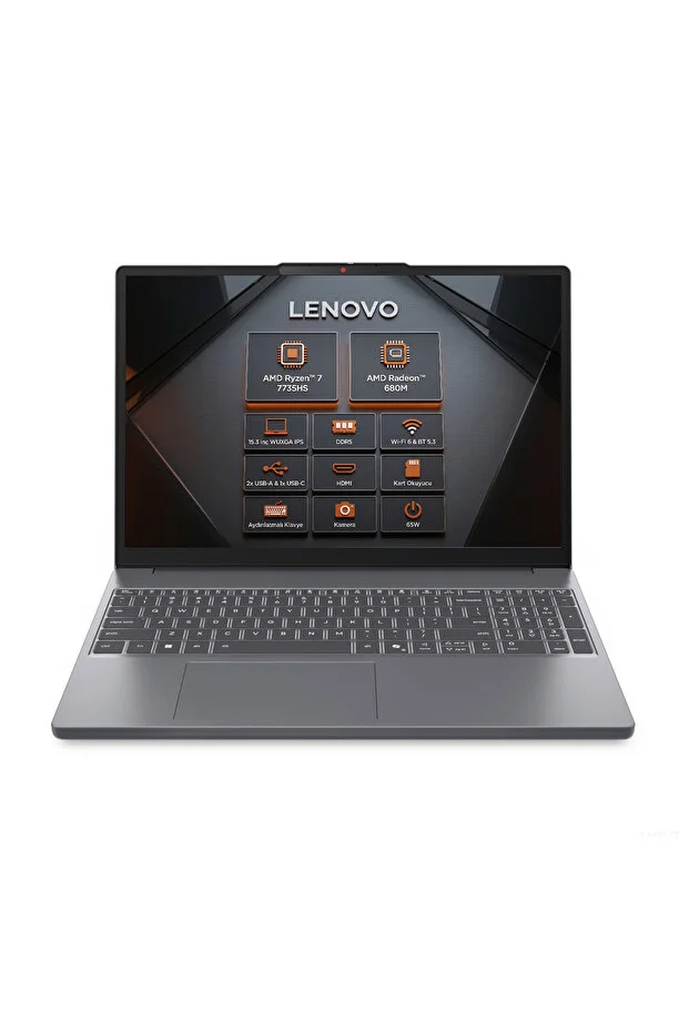 LENOVO Ideapad Slim 3 Amd Ryzen 7 7735Hs 16Gb 512Gb Ssd 15.3" Wuxga W11P Laptop 83K70098Tr 007