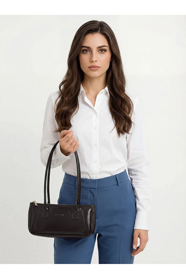 Fossil Brown Women's Hand and Shoulder Bag