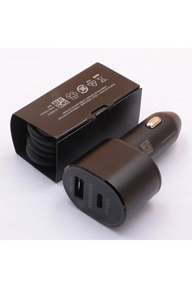 Samsung Charger Add Cable PD 60W Super Fast Charging Car Charger 45W+15W Usb C Auto Chargeur Cargad
