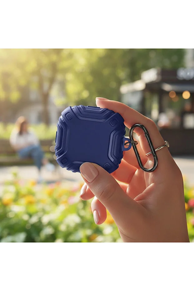 Samsung Caseonn Galaxy Buds 2 - Buds 2 Pro Case Shock-Absorbing Silicone Navy Blue