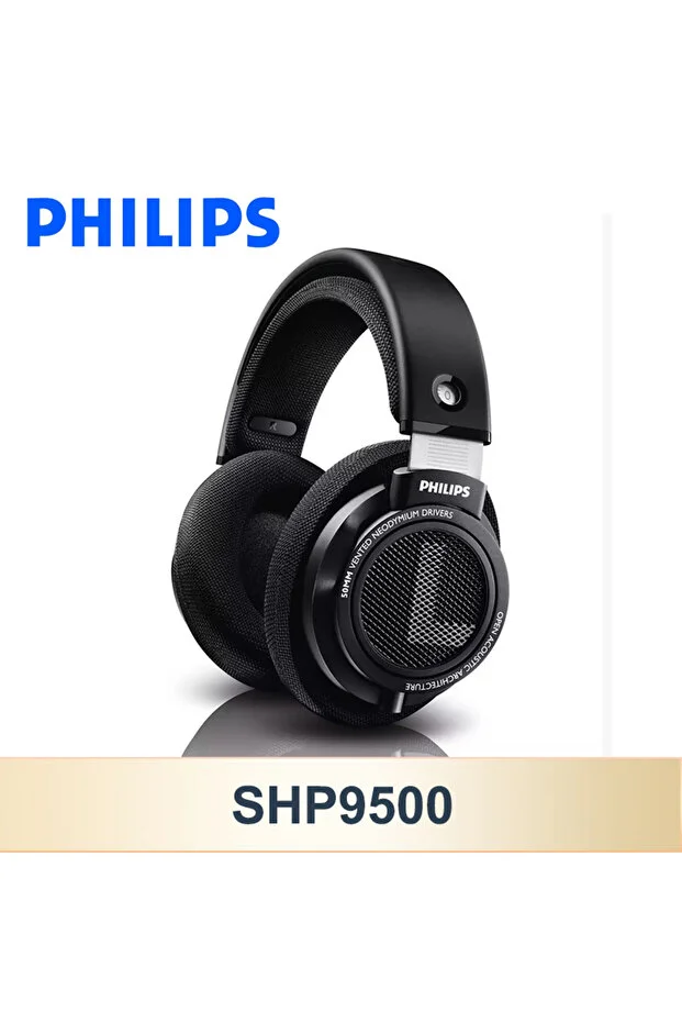 Philips SHP9500 Black SHP9500 Headphone HiFi Stereo Wired Earphone Computer Online Learning