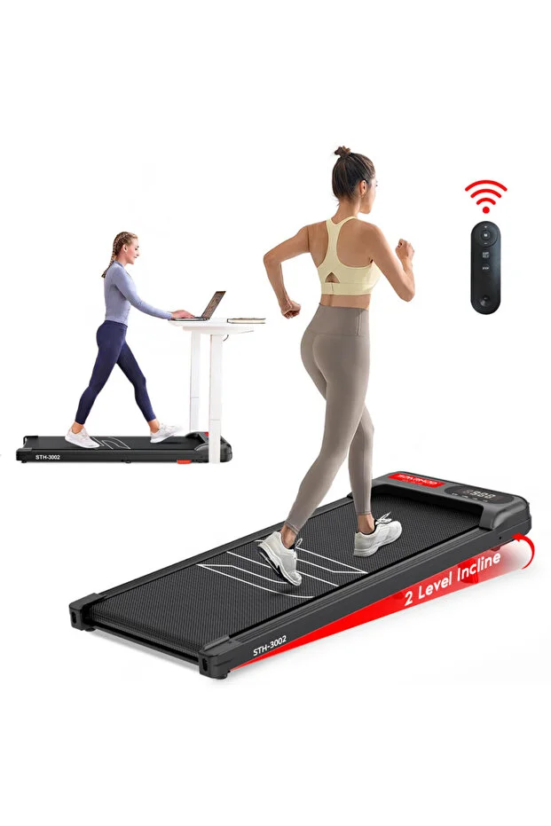 Sparnod Fitness Sth-3002 Walking Pad & Treadmill For Home & Office Manual Incline