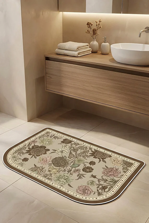 Decomia Home Digital Non-Slip Washable Colorful Modern Bath Mat Bathroom Rug Si