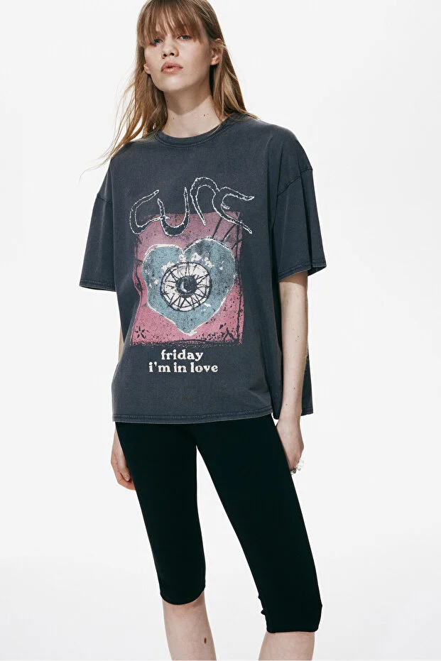 H&M  Printed Oversize T-shirt