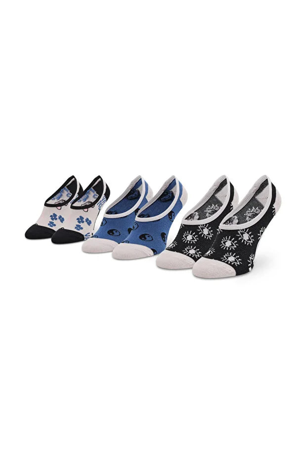 Vans set of 3 pairs of women's socks in black for adults