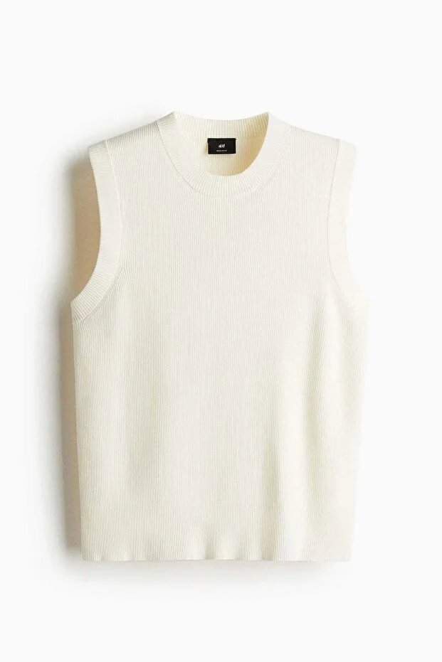 H&M Regular Fit Ribbed sweater vest
