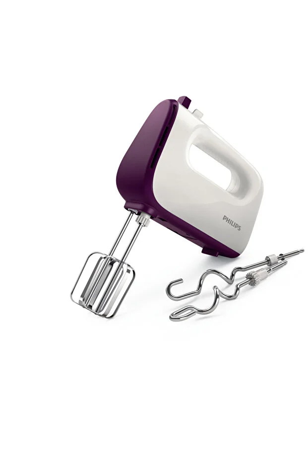 Philips HR3740/11 Daily Hand Mixer - 400W, 5 Speeds Turbo, Touch Extractor and Tester Gommez