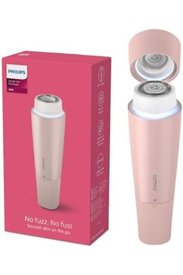 Philips Facial Hair Remover BRR454/00, Lychee Pink