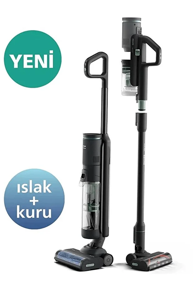 Philips  7000 Series AquaTrio Wet & Dry Cordless Upright Vacuum Cleaner, AquaSpin Nozzle, PowerCyclone Aqua