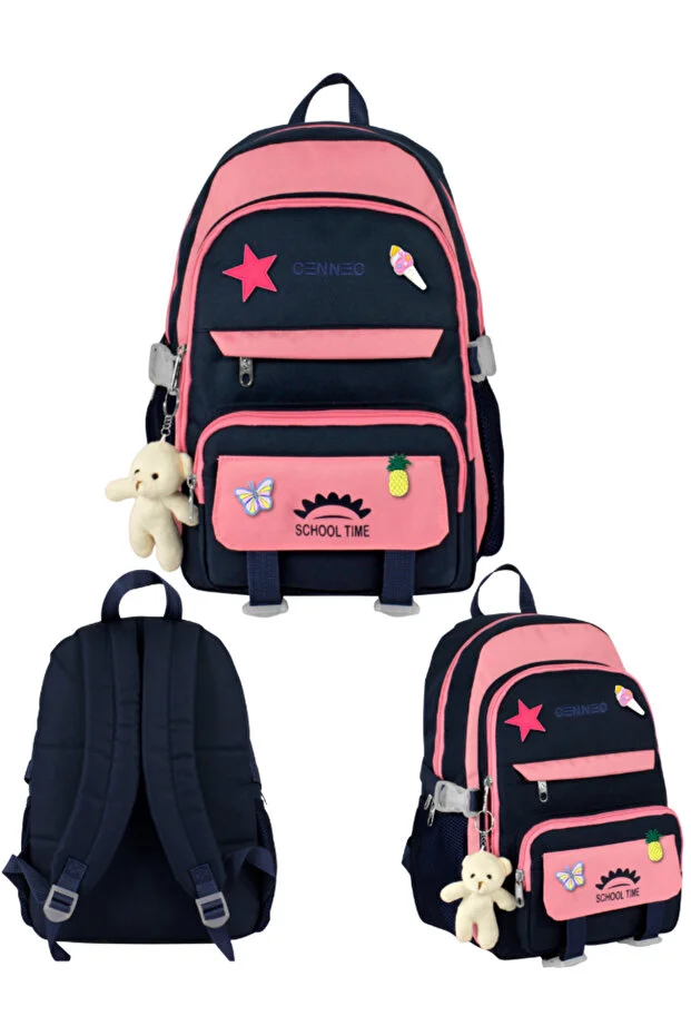 Ümit Çanta Cennec Multi-Compartment Navy Blue Backpack 29 X 39 X 14